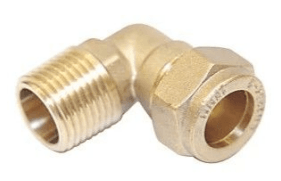 Brass Compression Stud Elbows Imperial