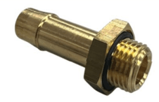 Compression Fittings - Fixed Hosetail (Brass -  O Ring)