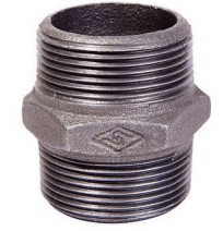 Malleable Iron / Steel Fittings Hexagon Nipples Equal