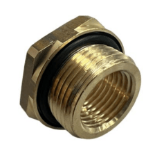 Male-Female Adaptor (Brass with Seals)