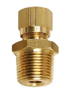Brass Compression Male Stud Couplings Metric