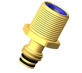 Raufoss Male Bulkhead Swivel to Push Fit Tube